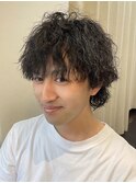 今期大流行!縦落ちミディアムパーマ