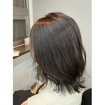 【平日限定 髪に艶と潤いをプラス！】カット＋白髪染めトリートメント