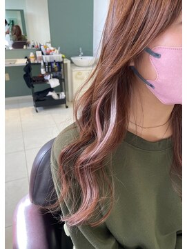 スリーヘアーデザインズ(Three Hair Designs) インナーカラー風エクステ