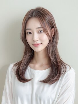 スケール(SCALE) 透け感ヌーディーベージュ × やわらかローレイヤー２【梅田】