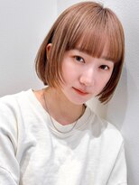 セイドット リー(Say. Ree)&nbsp;say.イメチェン外ハネボブ美髪ワイドバングミルクティーベージュ