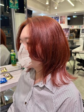 トーキョー オタクヘアー(TOKYO OTAKU HAIR) オレンジブラウン ウルフカット
