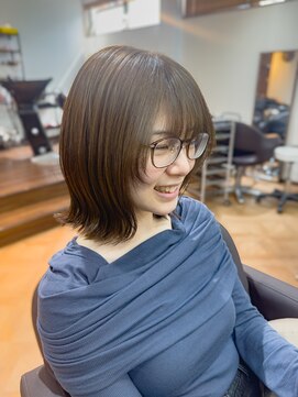 ライズ バイ レボ 柏店(RISE by REVO) 顔まわりレイヤー/外ハネボブ