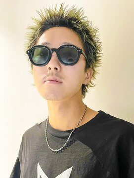 サル 代官山(SAL) 【SAL】ブリーチスパイキーライムグリーンカラー