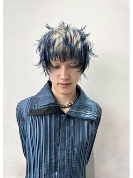 レコ 渋谷(LECO) メンズカットハイレイヤーデザインカラー裾カラー