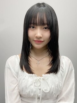 エトラ 渋谷店(etora) 小顔 前髪 レイヤーカット チェリーブラウン"