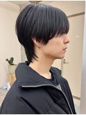 メンズカットシースルーマッシュ学割髪質改善ダウンパーマYUKI