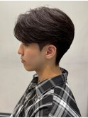 カルマヘアセンターパートツーブロック刈り上げ