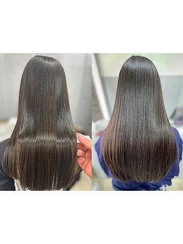 ストレートをかけたとは思えないような自然でつやつやの仕上がり♪あなた史上最高のストレートヘアが実現！