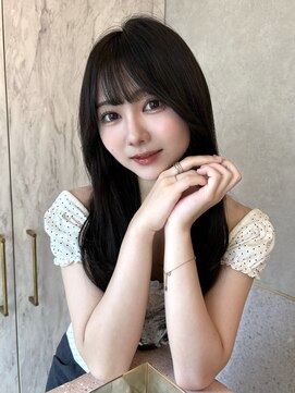 ルームバイシー 新宿(Loom. by Sea) ＊シンプルワンカール×チョコレートブラウン【新宿/韓国ヘア】