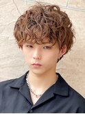 マッシュヘア/波巻きパーマ/men's/スパイラルパーマ