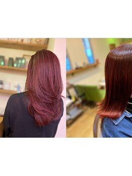 女性スタイリストのみ在籍☆少人数サロンだからこそ、周りを気にせず髪のお悩みも相談しやすい♪