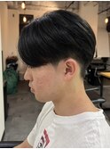 横浜ニュアンスパーマセンターパート緩めフェザーパーマ40代◆