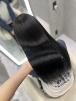 シャルム バイ アローズ 久留米店(CHARM BY AROSE)&nbsp;オフブラック/残留なしカラー/フェイククロ染め/学生さん人気