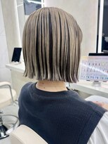 サンドレオ 新宿店(sand Leo)&nbsp;ミディアムレイヤーカット/髪質改善/韓国/前髪/新宿/ブリーチ