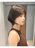 ゆったり長めくびれショートボブ白金目黒