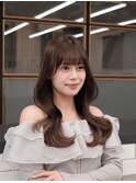 韓国くびれレイヤー渋谷髪質改善カラー顔周りレイヤーカット