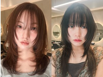 アンフィグ 吉祥寺(anfig)の写真/顔タイプ×トレンドカットで小顔に見えるお洒落なヘアに◎結んだ時も可愛くします♪