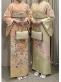 銀座訪問着レンタル　銀座訪問着着付け　銀座訪問着持込み