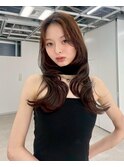 小顔美人レイヤーカット×ナチュラルグレージュ30代40代50代