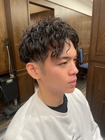 ザバーバー 青山(THE BARBER) 七三スパイラルツーブロックスタイル