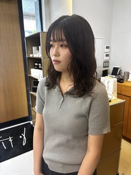 ルブランヘアギャラリー(Le blanc hair gallery) ミディアムパーマ