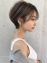 ノア 三宮店(NOA)&nbsp;【NOA】白髪ぼかしハイライト丸みショート