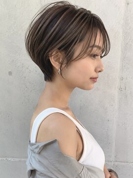 ノア 三宮店(NOA) 【NOA】白髪ぼかしハイライト丸みショート