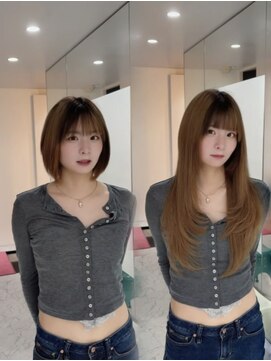 リゼル ユア 渋谷(RISEL YUA) シールエクステでつくる韓国ナチュラルロング