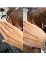 ボクノ つくば桜店(bokuno)&nbsp;前髪 似合わせ 縮毛矯正 before after