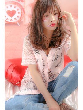 マーリャヘアー(mallia hair) ゆるふわアッシュグレージュセミロングｂｙ塚本あつし