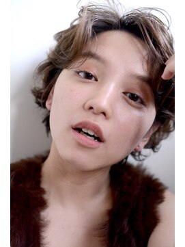 ミラバイグリーン(Mira by green) short curl × beige 【ジェンダーレス】 #9