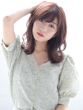 ヘアリゾート バレンタイン(hair+resort valentine) 鎖骨下くびれセミディで大人可愛く♪