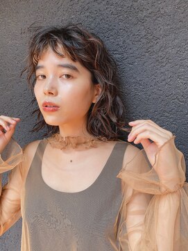 ソイ 下北沢(soi) ショートバングのパーマスタイル