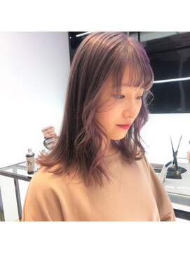 キーン 吉祥寺店(keen) 《keen×アイカワ》ラベンダーベージュ×インナーカラーピンク