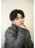 センターパート スパイラル メンズ 近鉄八尾 髪質改善 大阪