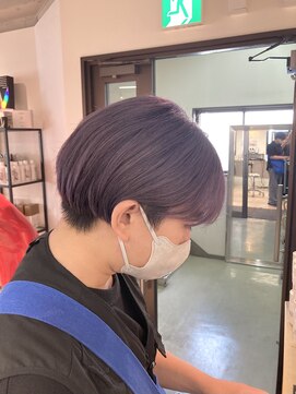 コワファーストナガサキシャンプーボーイ(COIFF1RST NAGASAKI SHAMPOO BOY) メンズマッシュ ラベンダーカラー