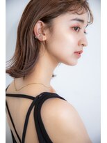 マイ ヘア デザイン 岡崎(MY hair design)&nbsp;前髪/マチルダボブ/ピンクベージュ/インナーグレージュ/岡崎