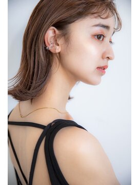 マイ ヘア デザイン 岡崎(MY hair design) 前髪/マチルダボブ/ピンクベージュ/インナーグレージュ/岡崎