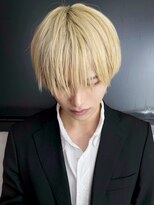 アルバム 新宿(ALBUM SHINJUKU)&nbsp;メンズブロンド_ハイライト波巻きアッシュブラック_ba441362