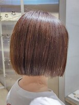 オーガニック リブ 川越(organic+live)&nbsp;20代30代透明感暗髪アッシュブルーグレージュ丸みボブ