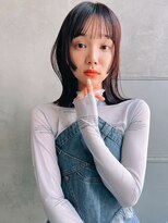 メーヴェ(Mowen) mowen 外ハネミディアム×顔周りレイヤー