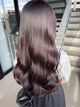 テラスヘア 三条(TERRACEhair) 髪質改善艶カラーラベンダーピンク