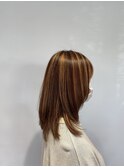 白髪ぼかしハイライト