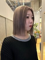 ジアン テラス(GIEN TERRASSE)&nbsp;丸くならないボブ/切りっぱなしボブ/デザインカラー@重里