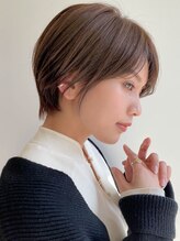 コカブ 本山(KOCHAB)&nbsp;大人かわいいショートボブ/ベージュカラー[カット/レイヤー}
