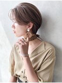 くびれショートボブイメチェンフルバング前髪似合わせカット