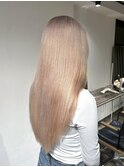 ホワイトベージュ ミルクティーハイトーン ブリーチ2回