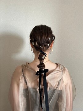 ジェム(GEM) 【hinana】ブラウンカラー×お呼ばれアレンジ