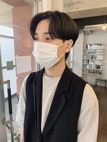韓国センターパートニュアンスパーマフェザーパーマメンズカット